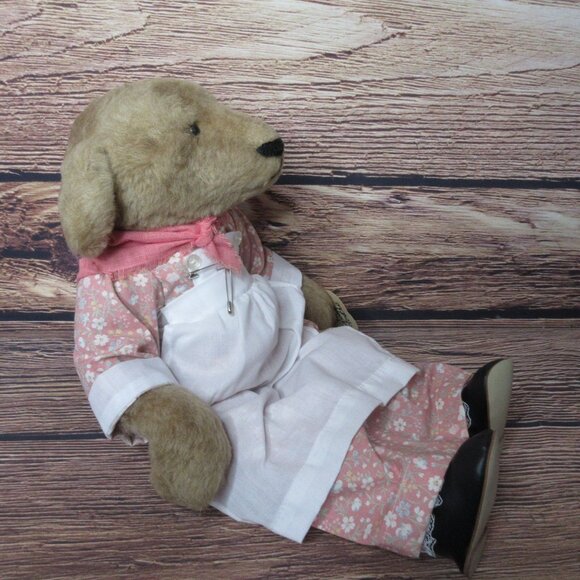 Bearly There Jointed Teddy Bear by Linda Spiegel To Market Mama Ida - 18" tall - Picture 9 of 10